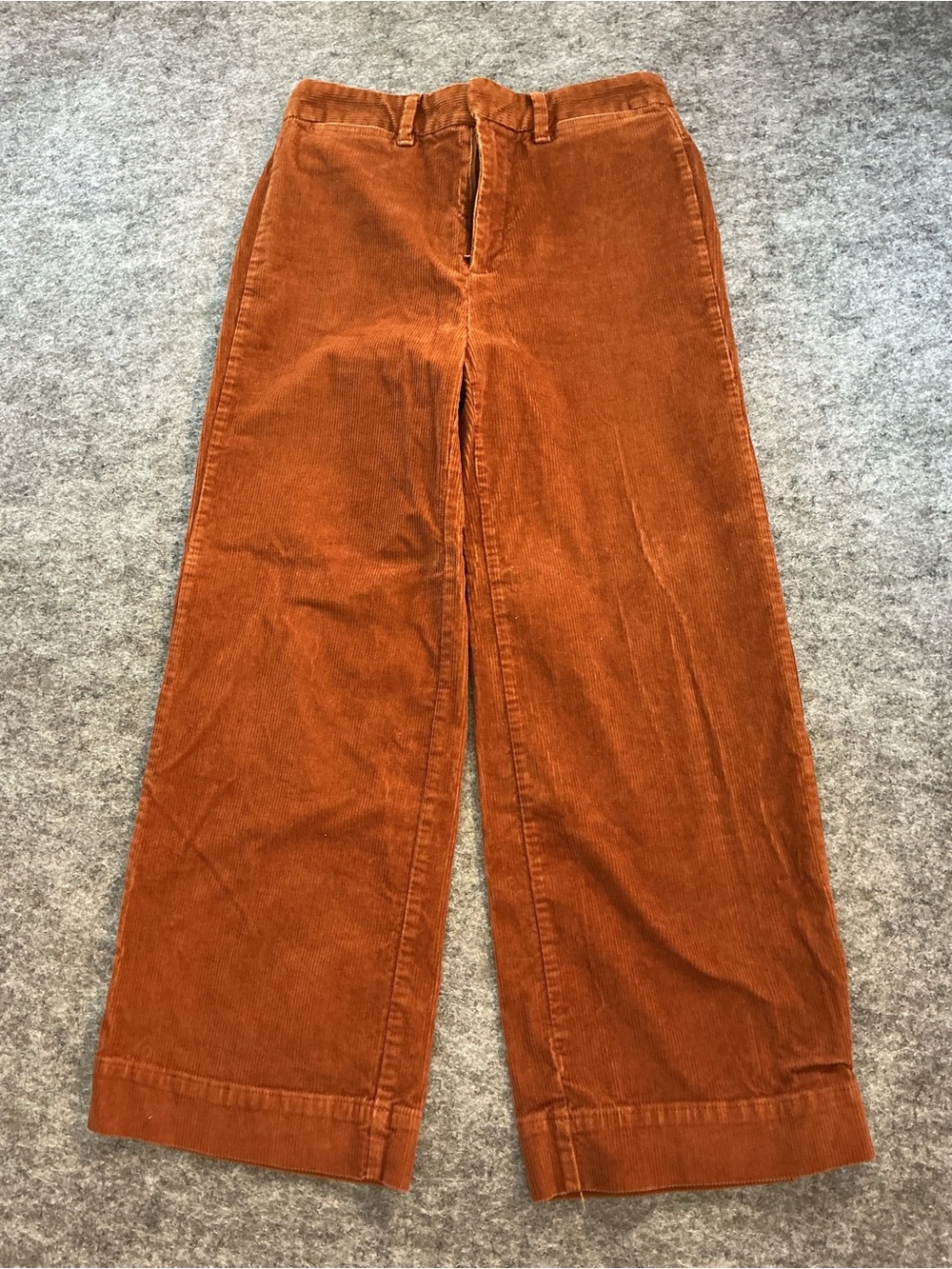 GAP Wide Leg Corduroy Pants - Rust Orange Size 4